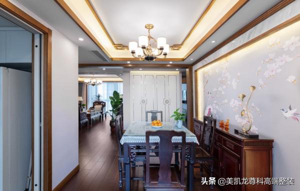 110㎡中式風，純紅木傢俱穩重而大氣，爸媽都愛