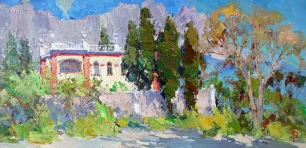 一棟不起眼的房子、一個簡單的露臺、一條普通的小路都畫得如此出彩