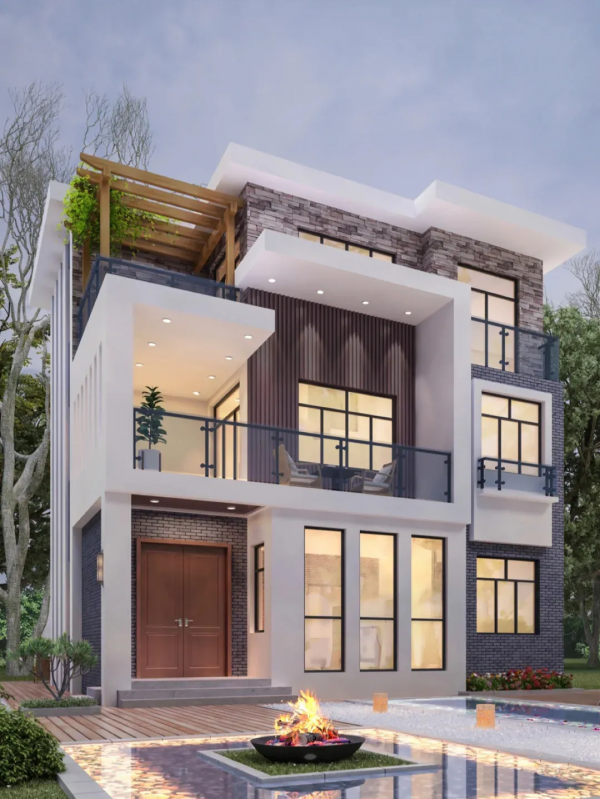 建個美觀好看的住宅，做村裡最亮眼的房子