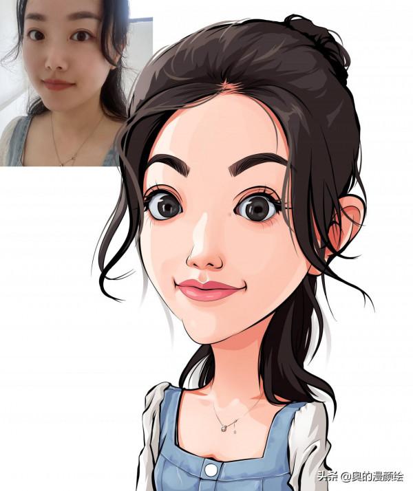 2021年畫的人物肖像漫畫作品精選