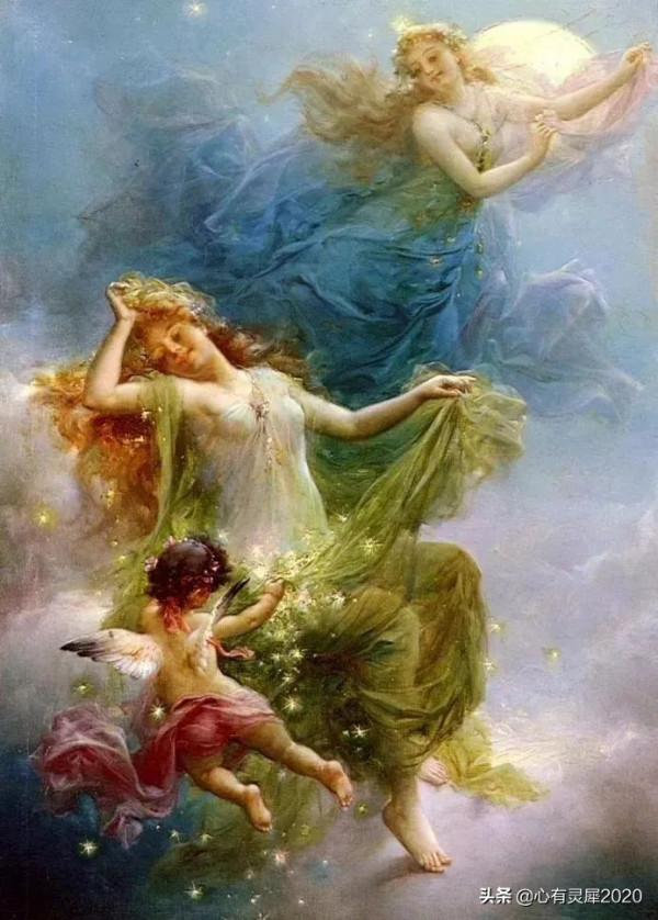 奧地利畫家筆下的畫作，祥雲繚繞，仙氣飄飄，猶入仙境