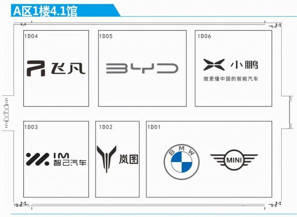 來看！2021廣州車展展點陣圖公佈 你想看的品牌都在這
