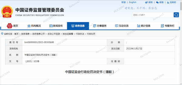最新,證監會披露巨大內幕交易案,當事人全倉買入,鉅虧數千萬 最新,證監會披露巨大內幕交易案,當事人全倉買入,鉅虧數千萬