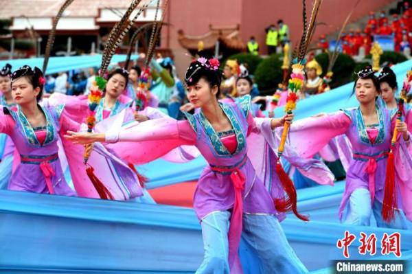 國家級“非遺”媽祖祭典在福建湄洲島舉行