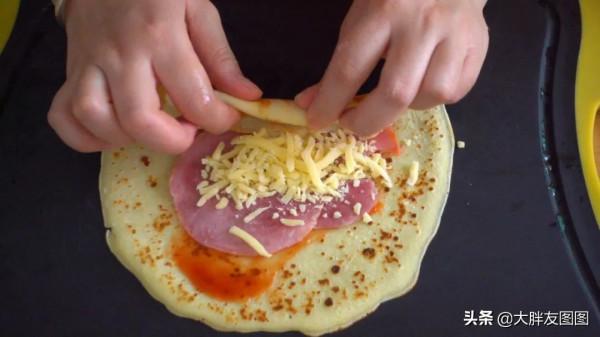 不用揉麵，千層捲餅這樣做太香了，餡多皮薄，一口下去超級滿足