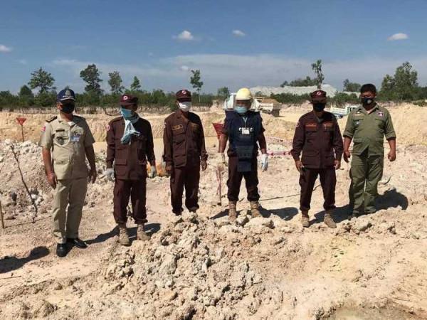 柬埔寨茶膠省驚現340公斤重炸彈