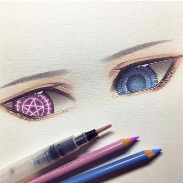 畫師展示出畫人物眼睛的專業畫筆,這下可以給自己畫不好找理由了 畫師展示出畫人物眼睛的專業畫筆,這下可以給自己畫不好找理由了