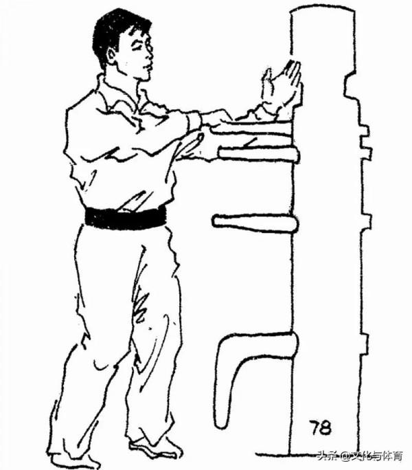 詠春木人樁實用功法：橫針 劈肘 十次掌