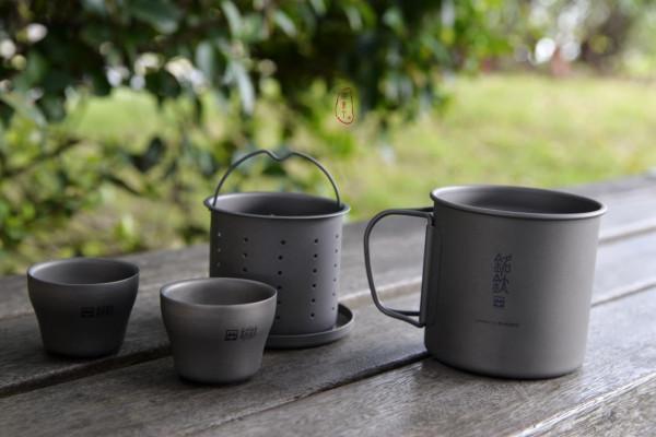 戶外輕量化品茗的好助手——銘鈦茶具套裝 戶外輕量化品茗的好助手——銘鈦茶具套裝