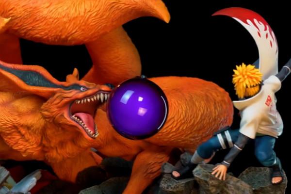 水門決戰九尾手辦，看到尾獸玉的特效，才明白飛雷神有多強