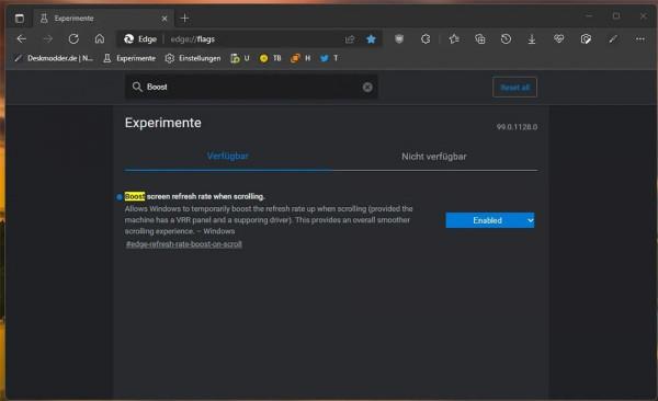 微軟正在為 Edge 瀏覽器增加動態更新率，讓滾動更流暢還更省電