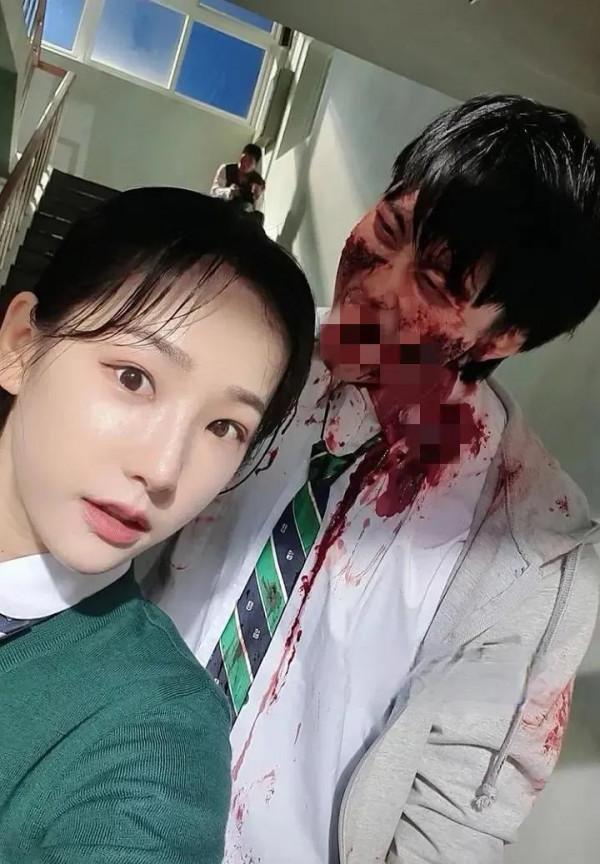 《殭屍校園》花絮動圖和替身演員，揭秘真實拍攝過程