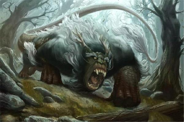 山西鉤吾山出現的狍鴞,身子像羊,一張大嘴巴,學者推測是巨鬣狗 山西鉤吾山出現的狍鴞,身子像羊,一張大嘴巴,學者推測是巨鬣狗