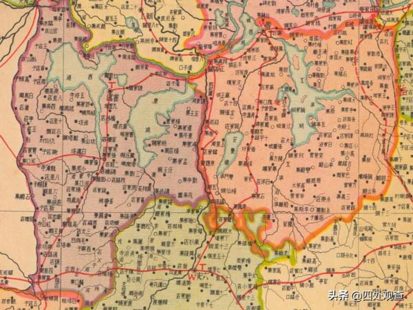 老地圖上的安徽省，1938年安徽省分縣明細地圖