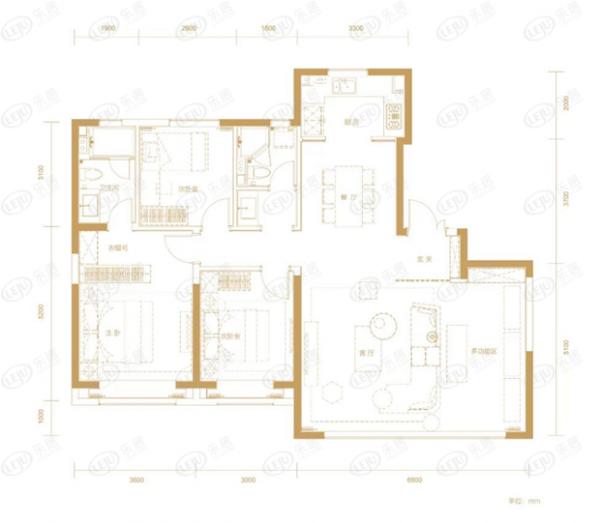 好住丨總價680萬起 綠城明月聽蘭大面寬三居戶型解析 好住丨總價680萬起 綠城明月聽蘭大面寬三居戶型解析