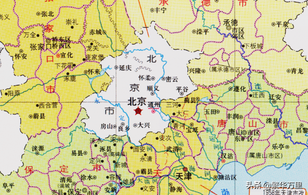 京冀的區劃變動，1958年，河北省的9個縣，為何劃入北京市？