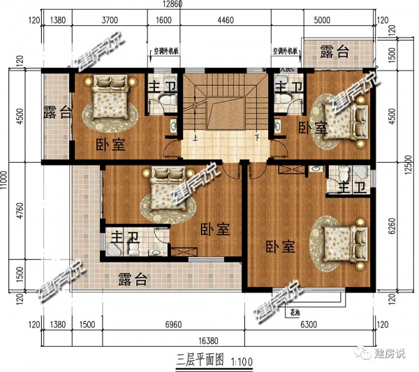 四層現代風別墅，院裡花開一片，享受靜逸時光