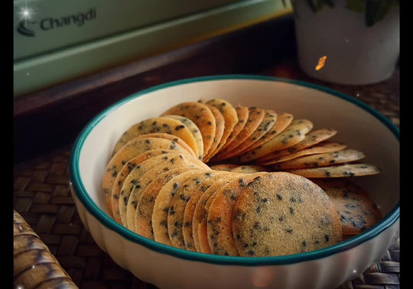 在家做芝麻薄脆(消耗蛋白)，比買的更好吃