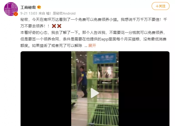 你想要ta的貓，ta卻想要你的錢