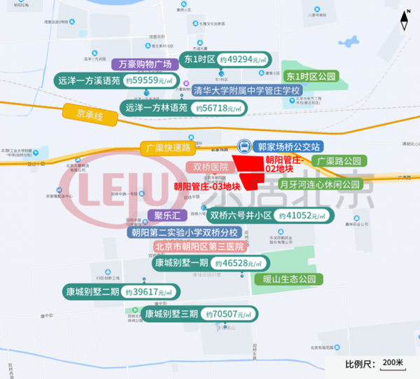 2021年三批次供地中管莊地塊官宣案名為京能龍湖·熙上
