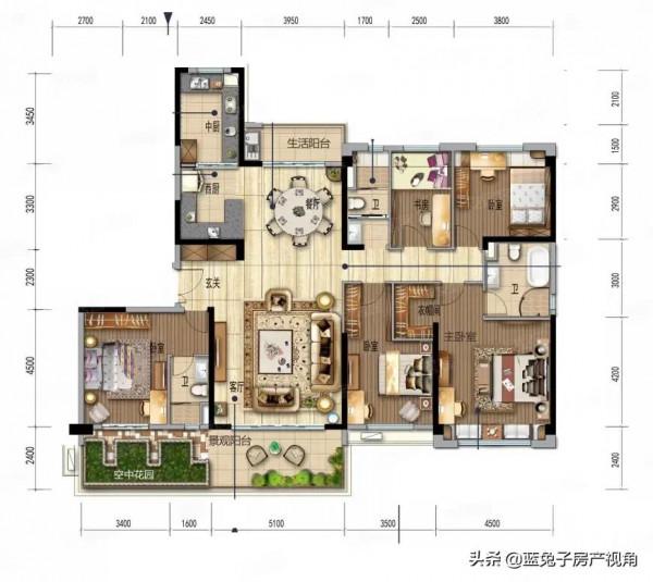 228平米公認的完美奢華大平層，空中菜園讓生活回到最初的模樣