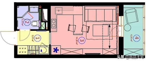 56歲阿姨的獨居生活：住24㎡公寓，室內配色讓人賞心悅目，真好看