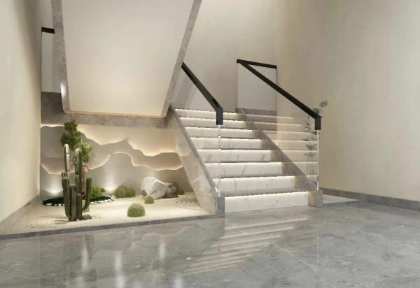 網紅石材樓梯燈帶常見做法及案例欣賞