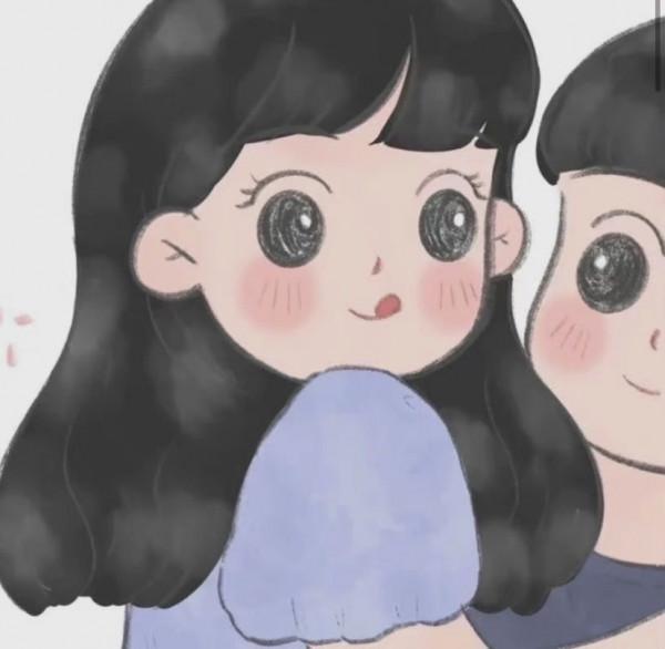 插畫風漫畫風情侶頭像 | 遇見即是上上籤