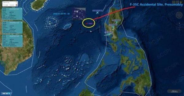 我方軍艦現身事發點，在佔位、搶奪F-35殘骸？美媒又開始碰瓷