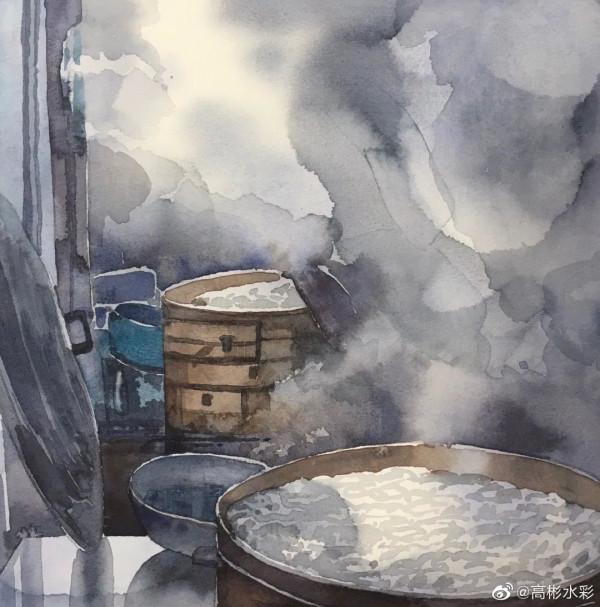 川美畢業的水彩大師，筆下繽紛的花卉、極致的風景靜物，張張迷人