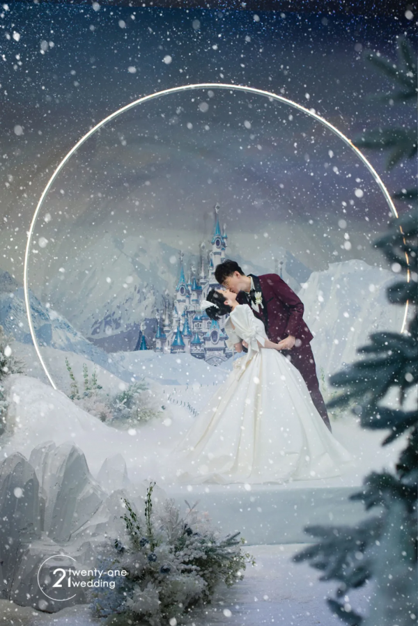 與冬奧會100%浪漫契合的冰雪主題婚禮