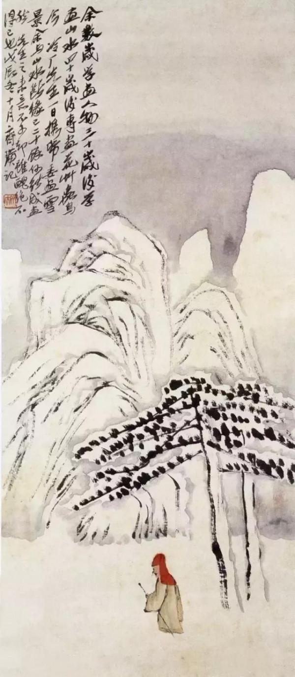 賞齊白石的冬景