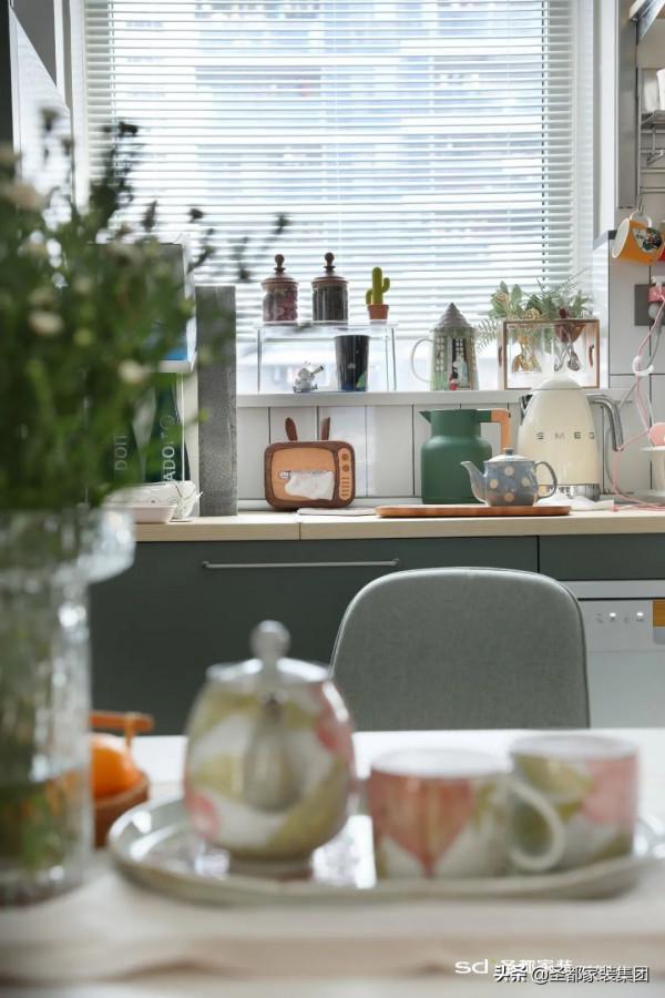 123㎡混搭風，餐廚一體+逆天收納，原餐廳爆改衣帽間，真香