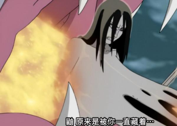 扉間看到斑的須佐能乎後，發明一種剋制忍術，可惜被大蛇丸用廢了