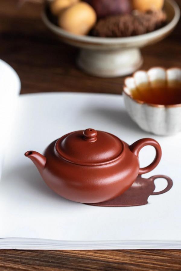 「緣聚」壺朱泥