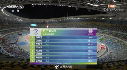 全運快訊丨9秒95蘇神添金