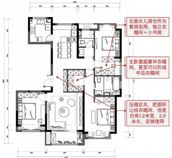 現在流行的“雙主臥”設計，夫妻倆一人一間，高質量睡眠互不打擾