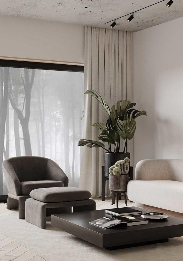 原木+高階灰 簡約卻不失精緻