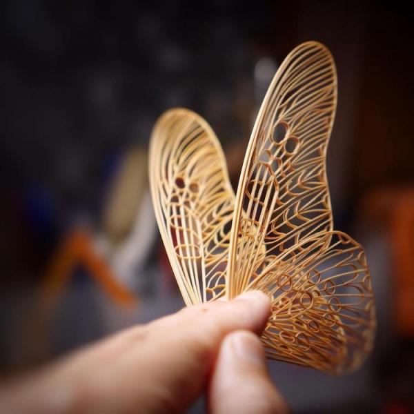 精緻細膩惟妙惟肖的竹製昆蟲 精緻細膩惟妙惟肖的竹製昆蟲