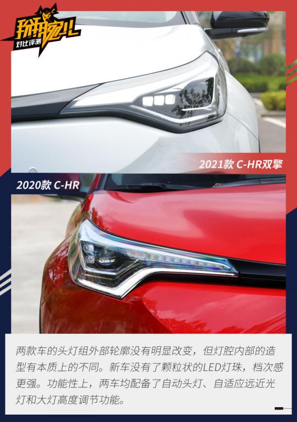 除了新增雙擎還有何變化?豐田C-HR新老車型對比 除了新增雙擎還有何變化?豐田C-HR新老車型對比