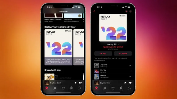 Apple Music&quot&semi;Replay 2022&quot&semi;播放列表現已推出
