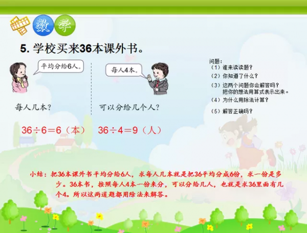 二年級數學《表內除法》難不難？有了這份資料，孩子一看就懂