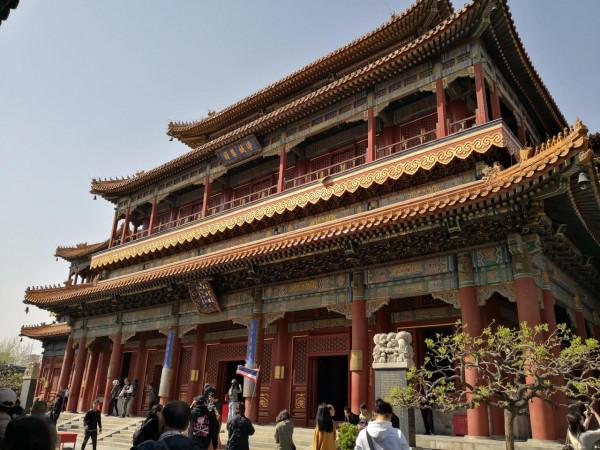 雍和宮萬福閣內的彌勒大佛 雍和宮萬福閣內的彌勒大佛