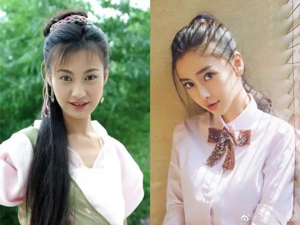 一直覺得楊穎長得像一個女演員，終於找到了