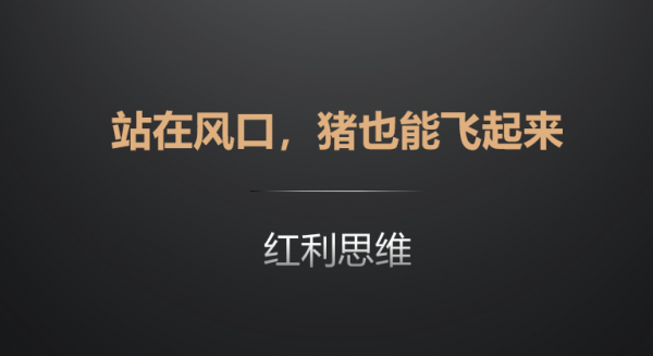 數字化戰略思維之紅利思維 數字化戰略思維之紅利思維