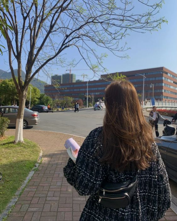 小香風黑色編織格紋襯衫外套男女同款