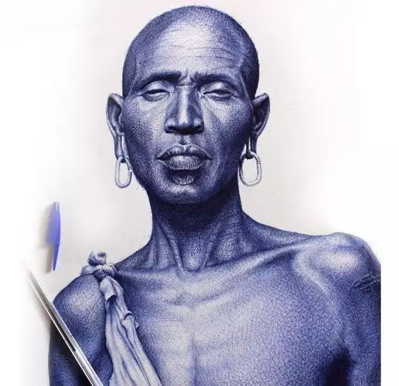 別小看黑人，他們畫的素描秒殺攝影師