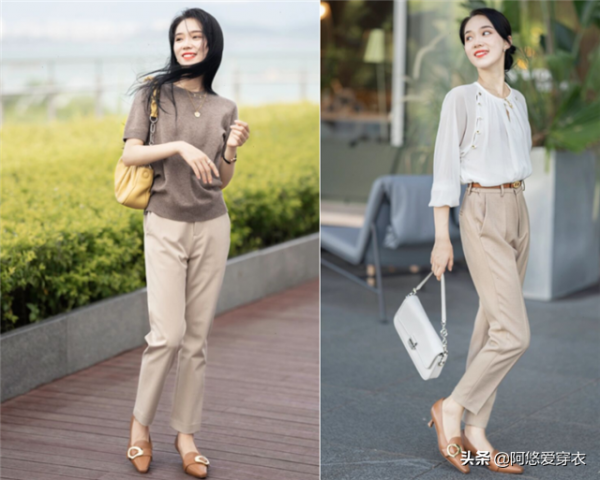 滿大街都是闊腿褲？其實這4條褲子也很流行，配小白鞋洋氣又顯高