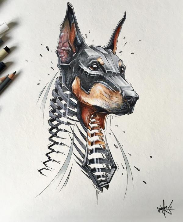 一支兇猛的馬克筆，機械感十足