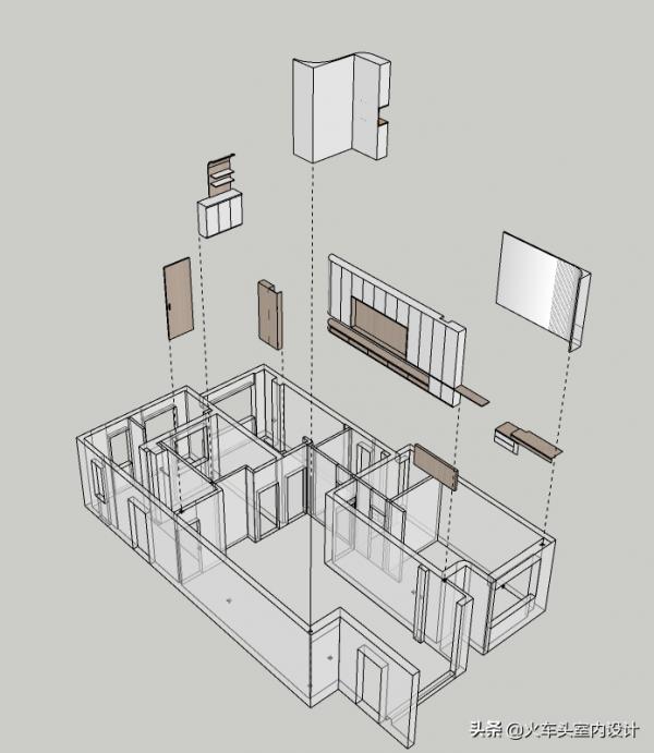 130㎡極簡自然風,方圓交錯,木白有序 130㎡極簡自然風,方圓交錯,木白有序